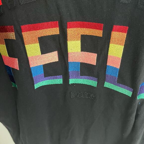 PINK Victorias Secret All the Feels Tshirt Large - Picture 3 of 4